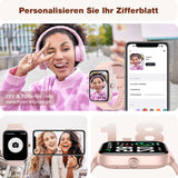 1 x RAW Customer Returns Smartwatch Men Women Bluetooth Calls, Watch with Alexa Built-in, 1.8 Fitness Tracker IP68 with Heart Rate Monitor SpO2 Sleep Stress, 100 Sports Modes for Android iOS - Pink - RRP €99.99