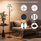 2 x RAW Customer Returns FIMEI Floor Lamp with Reading Lamp, Floor Lamp for Living Room, Eye Protection, 4 Color Temperatures, Dimmable, Touch Control Remote Control, for Living Room, Office, Bedroom - RRP €199.98