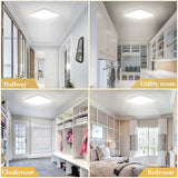 1 x RAW Customer Returns ASHUAQI LED Ceiling Light 36W LED Ceiling Lamp 4000K Neutral White 23CM Square Modern 4250LM Ceiling Light for Bedroom, Kitchen, Balcony, Corridor, Office, Garage, Cellar - RRP €22.99