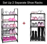 1 x RAW Customer Returns Easyhouse Shoe Rack with 10 Tiers, Adjustable Shoe Racks Shoe Storage Tall Shoe Rack Organizer Shelf Holder Stand for 30 Pairs of Shoes for Dressing Room, Hallway - RRP €50.69