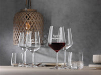 9 x Brand New EKM Living Spiegelau Nachtmann wine glass with engraving Style, Merry Christmas  - RRP €83.79