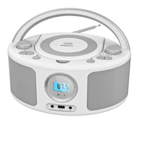 1 x RAW Customer Returns WISCENT Portable CD Radio CD Player, Boomboxes, FM Radio, USB, Headphone Jack, AUX-In , CD Player for Children and Adults - RRP €54.99