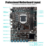 1 x RAW Customer Returns SHANGZHAOYUAN BTC B250C Mining Mainboard Intel LGA 1151 Motherboard with 12XPCIE to USB3.0 Graphics Card Slot Intel 6th 7th Gen, MSATA, 2 DDR4 DIMM for BTC ETH ZEC ETC - RRP €81.67