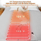 1 x RAW Customer Returns Comfytemp heated underblanket with automatic switch-off 80x165cm, 12 temperatures, two temperature zones, 3 heating modes, heat pad, mattress pad, heating pad, flannel mattresses, machine washable, electric blanket - RRP €45.99