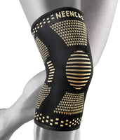 1 x RAW Customer Returns NEENCA Copper Knee Supports for Knee Pain for Women and Men - 2 Pack Copper Knee Support Set, Knee Compression Sleeve with Copper Ions - RRP €21.5