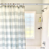 1 x RAW Customer Returns Dmore shower curtain rod stainless steel 150-175 cm extendable, telescopic rod can be adjusted by turning without drilling. Can be held securely as a shower rod - RRP €24.4