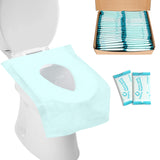 1 x RAW Customer Returns Gimars 50PCS Disposable Antibacterial Toilet Covers Disposable Seat Covers for Adults Children Biodegradable Waterproof for WC Toilet Toilet, Portable Toilet Cover for Travel Camping - RRP €18.41