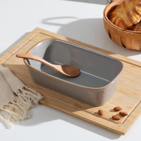 1 x RAW Customer Returns Baking dish, vancasso PRESTI bread baking dish made of stoneware, 1-piece rectangular lasagne dish oven dish for bread, lasagne, pizza cake - RRP €18.99