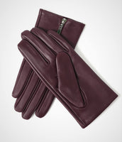 1 x Brand New YISEVEN Sheepskin Leather Gloves Women Winter Genuine Touch Screen Elegant Warm Velvet Lined with Zipper Short Wrist Working Driving Gift,Wine Red 7.5 L - RRP €22.8