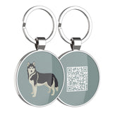 1 x Brand New DISONTAG QR Code Dog Tag ID 41 Dog Breeds Personalized Social Online Page-Free Online Pet Profile-Modifiable-Privacy Control-No APP Required - RRP €12.41