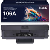 1 x RAW Customer Returns Lemero 106A Toner Compatible for HP Laser Toner MFP 137fnw, 135w 135a 135wg 107w 107a Toner for HP 106A W1106A Toner Cartridge - RRP €16.81