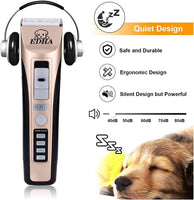 1 x Brand New EDHA Dog Hair Clippers, Dog Clippers, Low Vibration Rechargeable Pet Hair Trimmer Shaver Animal Hair Clipper Pets for Dogs Cats Horses - RRP €66.08