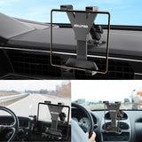 1 x RAW Customer Returns OHLPRO Car Tablet Holder, iPad Holder with Heavy Duty Perforated Base for Dashboard, Compatible with 7 to 11.5 iPad Pro, Mini, Samsung, Wall Tablet Holder Ideal for Desk, Wall, Truck - RRP €23.84