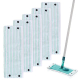 1 x RAW Customer Returns Sgizoku 5 pieces mop cover for Leifheit Combi Clean Twist M Micro Duo floor mop replacement cover for Leifheit Mop 33x15cm floor mop cover replacement, 42X15cm microfiber mop cloth cover - RRP €20.64