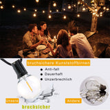 1 x RAW Customer Returns 30M Fairy Lights Outdoor LED Fairy Lights Bulbs Outdoor G40 53 Warm White IP44 Waterproof Light Bulbs Garland Fairy Lights for Garden Patio Wedding Party Christmas - RRP €47.39