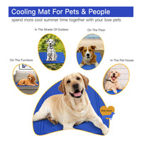 9 x Brand New Lauva cooling mat for dogs and cats, cooling mat for dogs and cats, cooling dog blanket, cold gel pad for home, cats and dogs, self-cooling mat blue for home and on the go - RRP €199.17