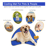 9 x Brand New Lauva cooling mat for dogs and cats, cooling mat for dogs and cats, cooling dog blanket, cold gel pad for home, cats and dogs, self-cooling mat blue for home and on the go - RRP €199.17