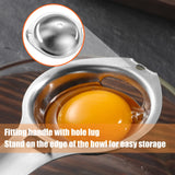 1 x RAW Customer Returns Amfrpar Pack of 2 Egg Separator Egg Yolk Separator Stainless Steel Egg Separator Aid Egg Yolk Separator Dishwasher Friendly Egg Yolk Protein Separator Egg Separator for Kitchen Bakery - RRP €10.07