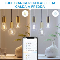 1 x RAW Customer Returns WiZ Smart WiFi Bulb, Dimmable White Light, Filament, E27, 7W, SpaceSense Technology, Voice Control Alexa, Apple HomeKit, Google Home  - RRP €15.99