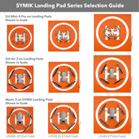 5 x RAW Customer Returns SYMIK LP500 Drone Landing Pad Foldable 20 50cm, Weighted Double-Sided Waterproof 2x3 Quickly Foldable Drone Landing Pad for DJI Mini 4 Pro Mini 3 Pro Mini 2 SE Air 3 Air 2S Mavic Air 2 - RRP €113.05