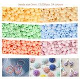 1 x RAW Customer Returns YUHIAKE 3mm Pastel Bracelet Beads, 12000 Colorful Beads with 200 Letter Beads, Beading Kit for Adults Costume Jewelry, DIY Jewelry, Necklaces and Bracelets - RRP €22.8