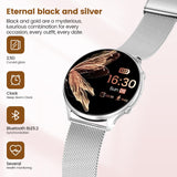 1 x RAW Customer Returns elfofle Smartwatch Women with Telephone Function, 1.39 TFT HD Touchscreen, IP67 Waterproof with 120 Sports SpO2 Heart Rate Monitor Menstrual Cycle Sleep Monitor, Wristwatch for iOS Android Silver - RRP €55.99