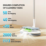 1 x RAW Customer Returns Electric floor mop Sophinique Mop suitable for floor cleaning with 300ML water tank LED lighting, cordless spray mop for 50 minutes of cleaning hardwood, tiles, laminate and vinyl floors. - RRP €89.99