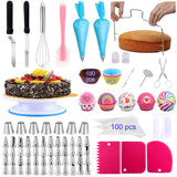 1 x RAW Customer Returns Cake Accessories Set 372 PCS Cake Decorating Accessories Baking Set Baking Accessories Includes Rotatable Cake Plate, Leveler, Icing Tips, Disposable Bags, Cake Decorating Tools Baking Accessories Set - RRP €27.22