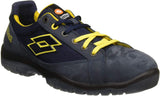 1 x RAW Customer Returns Lotto Works Q1997 Jump 500 S1P SRC Safety Shoe, Blue Yellow Aviator Yellow , 43 EU - RRP €86.44