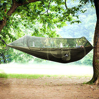 1 x RAW Customer Returns NATUREFUN Ultra-Light Travel Camping Hammock Mosquito Net Hammock 300 kg load capacity, breathable quick-drying parachute nylon 2 premium carabiners, 2 nylon slings included - RRP €36.99