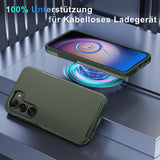 26 x Brand New YENAPOON Case for Samsung Galaxy S23 with 2 screen protectors 2 camera protectors, thin mobile phone case, shockproof, scratch-resistant protective case, gray green - RRP €380.9