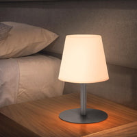 1 x RAW Customer Returns light to hope LED table lamp wireless bedside lamp dimmable 2700K 6000K IP44 waterproof battery table lamp for bedroom, garden, dining table, balcony, hotel gray  - RRP €32.26