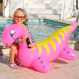 10 x Brand New Inflatable Dinosaur Swimming Pool Toy Ride-On Inflatable Swimming Pool Beach Float Summer Water Fun Raft for Kids and Adults Pink  - RRP €200.0