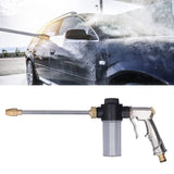 1 x RAW Customer Returns Uadme Garden Hose Spray Gun, High Pressure Power Water Gun, Foam Cleaner Spray Cleaning Tool for Washing Cars Plant Watering House, Adjustable Water Flow - RRP €22.19