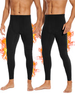 1 x RAW Customer Returns SIMIYA Men s Long Johns, Extra Warm Thermal Underpants, Lined Underpants, Men s Long Thermal Leggings, Winter Leggings 2 x Black, M  - RRP €26.21