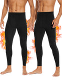 1 x RAW Customer Returns SIMIYA Men s Long Johns, Extra Warm Thermal Underpants, Lined Underpants, Men s Long Thermal Leggings, Winter Leggings 2 x Black, M  - RRP €26.21