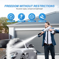 1 x RAW Customer Returns AQTZGOS Cordless Pressure Washer, Portable High Pressure Cleaner with 15000mAh Battery, Max 980PSI, High Power Brushless Motor with Adjustable Nozzle for Car Garden Boat Pool Furniture - RRP €59.24