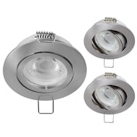 14 x Brand New YanFeiYit LED recessed ceiling spots lamp recessed spotlight ceiling spot dimmable swiveling flat 68mm 38 230V 5W pack of 3 - neutral white  - RRP €366.94