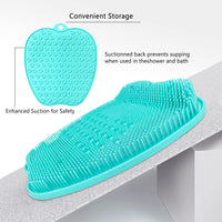 1 x RAW Customer Returns Foot brush scrubber massager shower with suction cup silicone, foot bath with massage thick plastic foot basin, foot bath massager for pedicure, relaxation and detox dianGreen  - RRP €8.02