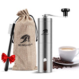 1 x RAW Customer Returns MLMLANT coffee grinder, camping coffee grinder small manual, coffee grinder, manual ceramic grinder, hand coffee grinder made of stainless steel, precise grinding adjustment, manual hand coffee grinder, espresso - RRP €19.15