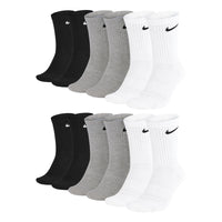 1 x RAW Customer Returns Nike Unisex Training Socks Everyday Cushioned Crew Socks SX7664 6 Pairs, Size 38-42, Article -901 grey white black - RRP €32.62