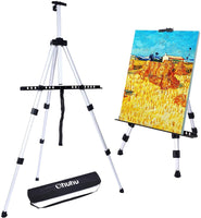 1 x RAW Customer Returns Ohuhu 53cm-167cm Painting Easel from Malaga countryside for artists painters fine arts academy solid pine wood portable - RRP €22.18