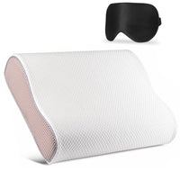 1 x RAW Customer Returns TCZ Memory Foam Pillow, Ergonomic Neck Pillow for Neck Support, Orthopedic Neck Pillow for Side Sleepers, Anti Snoring, Breathable Pillowcase - RRP €28.0