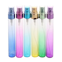 10 x Brand New Vococal Empty Bottles, Perfume Atomizer Empty, Perfume Bottle Empty Mini Gradient Refillable Perfume Bottles Empty 10ml Set Travel Perfume Atomizer Pump Sprayer Glass Bottle - 6 Pieces - RRP €85.8