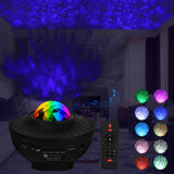 1 x RAW Customer Returns LED starry sky projector with remote control, 3 in 1 galaxy light with music player 360 rotating ocean waves, starlight star projector with Bluetooth speaker for children adults, party birthday - RRP €20.16