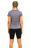 1 x RAW Customer Returns icyzone Women s Fitness Sports T-Shirt Short Sleeve Running Shirt Gym Training Function Shirt Pack of 2 L, Purple Navy  - RRP €23.18