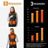 1 x RAW Customer Returns Sevdiea Heated Vest Women with Power Bank 16000mah 7.4v, Heated Vest Women, Lightweight Electric Heat Vest Women, Suitable for Cycling, Outdoor Work-XXL - RRP €60.35