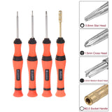 1 x Brand New sourcing map 8pcs Precision Screwdriver Set Y-Type Phillips Star Middle Plate Torx Socket Head Rotating Cover Non-Slip Handle for Cell Phone Watch Eyeglass Electronics Repair Orange  - RRP €14.46