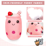 1 x Brand New Dreafly Bubble Tea Cuddly Toy, Bubble Tea Plush Toy, Kawaii Pillow Plush, Bubble Tea Plush Comfortable Cuddly Pillow Birthday Soft Skin-friendly Funny Dolls - RRP €6.04