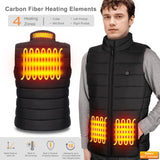 1 x RAW Customer Returns Heated Vest for Men Women, AGUG Heated Jacket Heated Vest Electric with 3 Levels Temperature Heated Clothing Winter Jacket for Outdoor Riding Skiing Camping No Battery Men-M - RRP €55.98